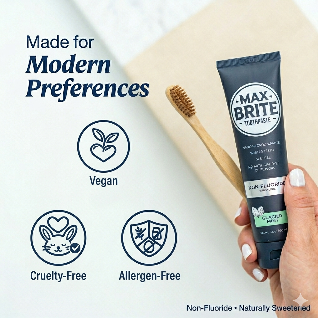nHAp Glacier Mint Toothpaste
